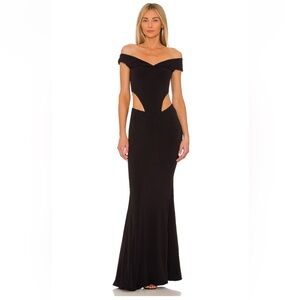 Elegant Black Off-Shoulder Dress